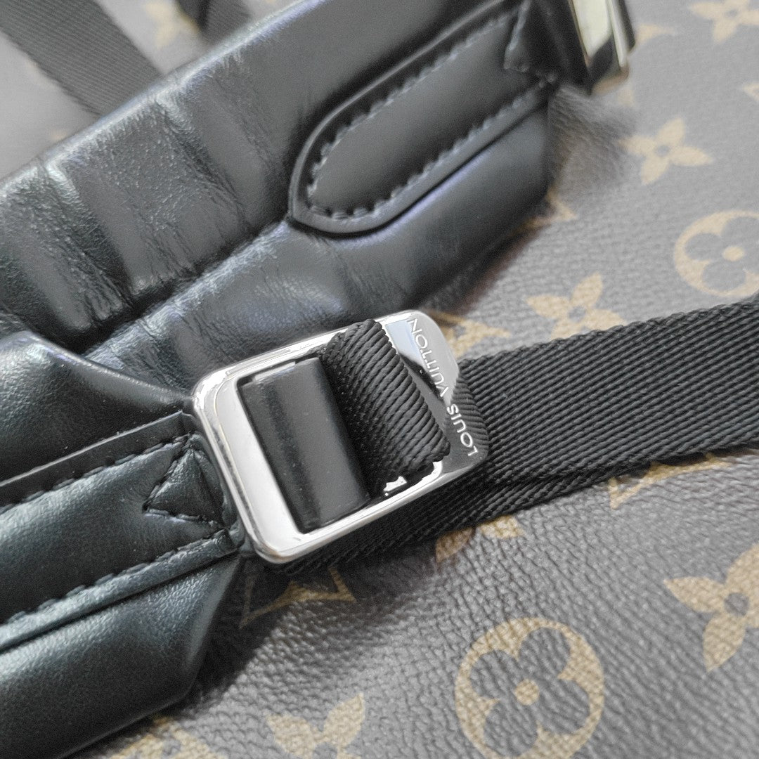 JOSH Monogram Coated Canvas Brown