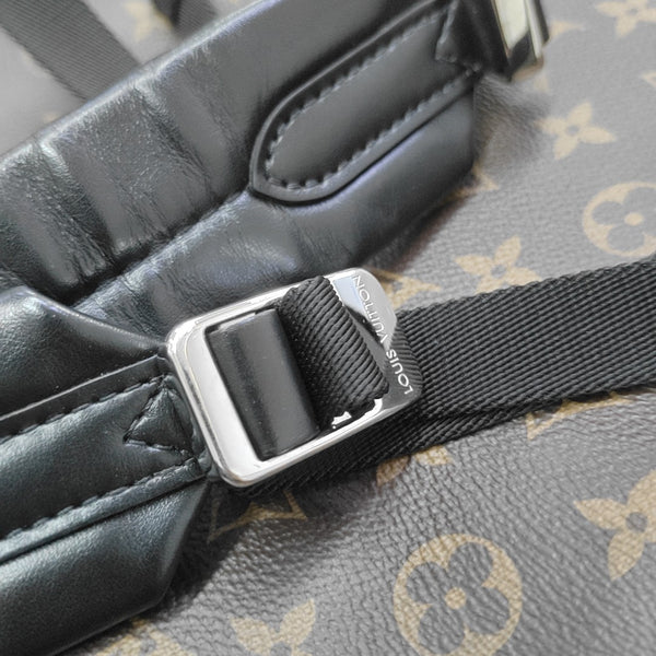 JOSH Monogram Coated Canvas Brown