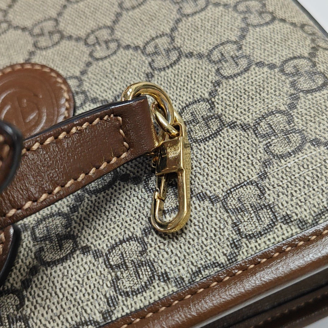 Retro Mini Monogram Coated Canvas Beige