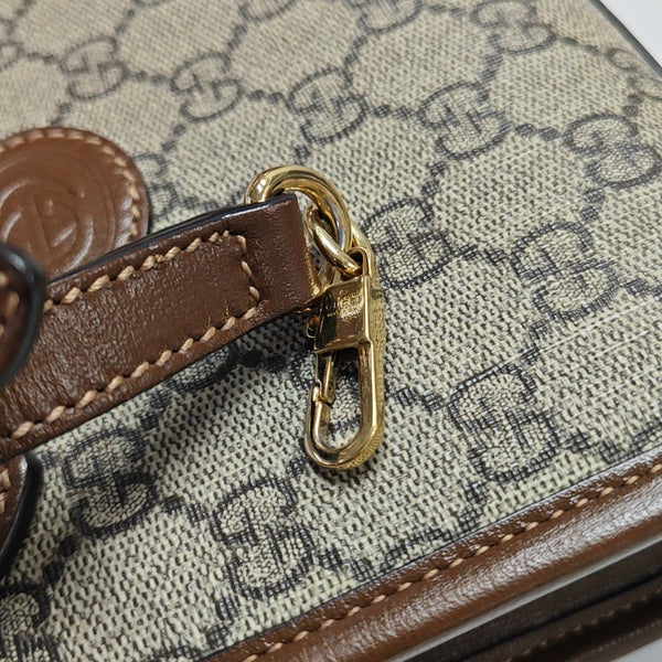 Retro Mini Monogram Coated Canvas Beige