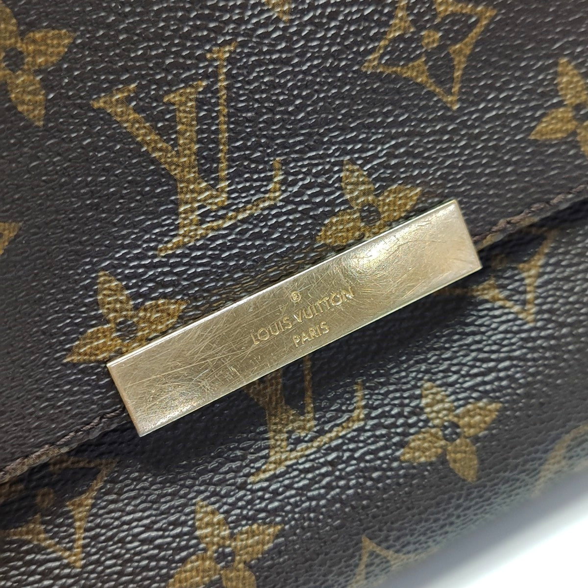 FAVORITE PM Monogram Coated Canvas Brown