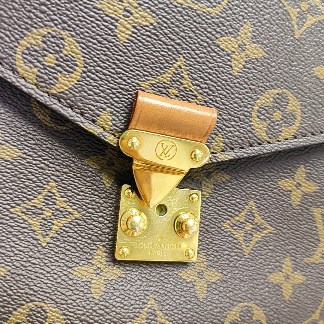 MÉTIS MM Monogram Coated Canvas Brown