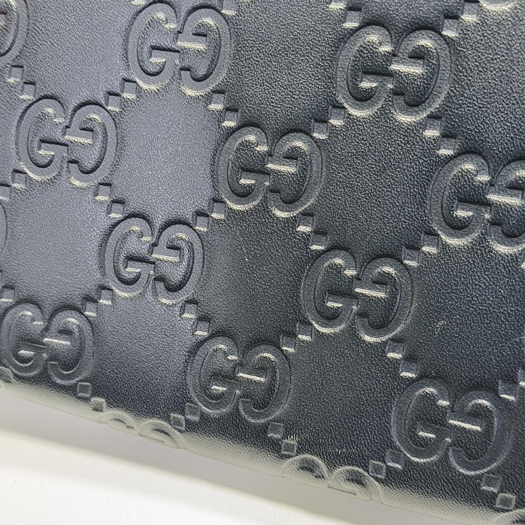 Monogram Calfskin Clutch Blue