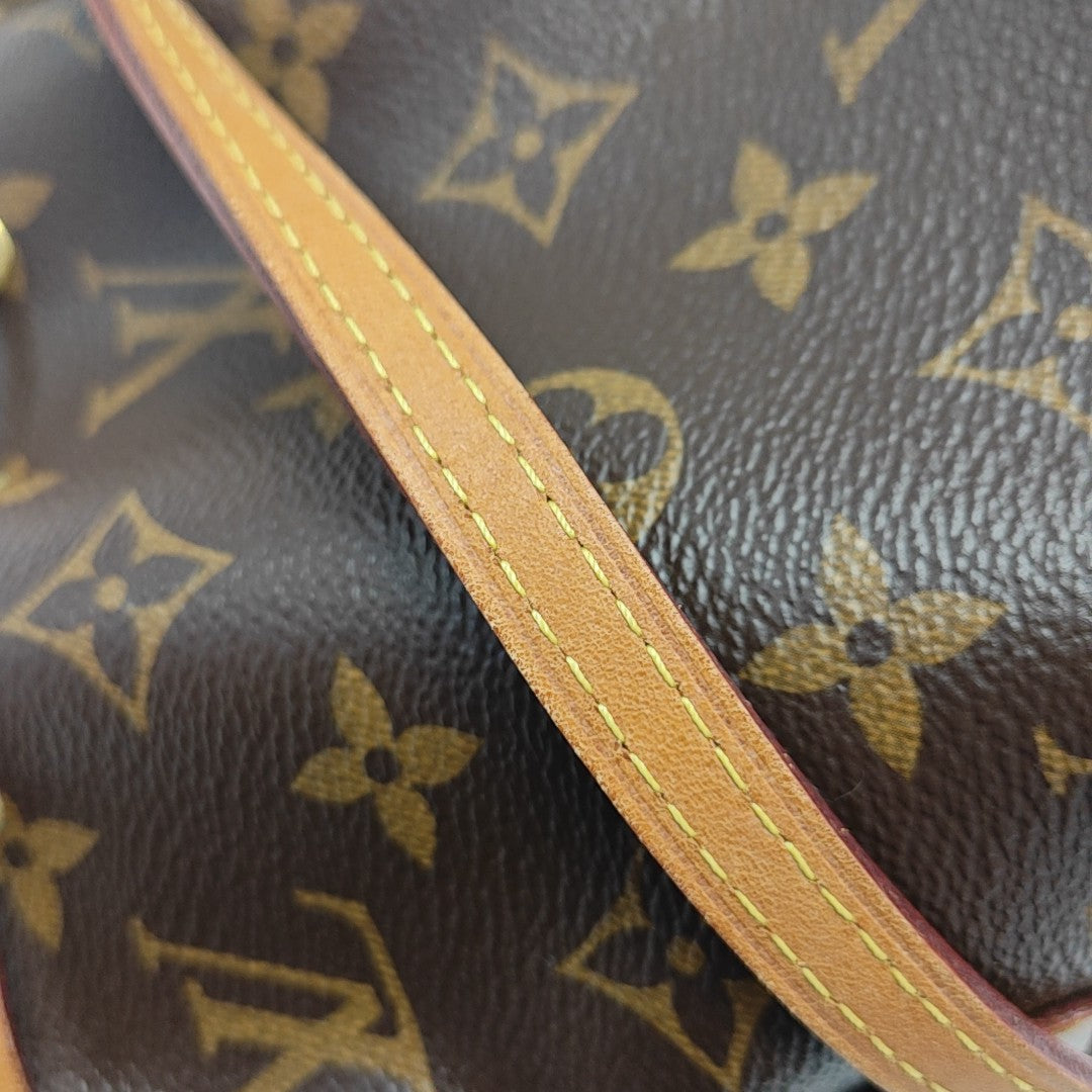 NÉONOÉ Nano Monogram Coated Canvas Brown