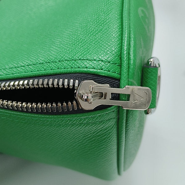 KEEPALL 45 Monogram Coated Canvas Green