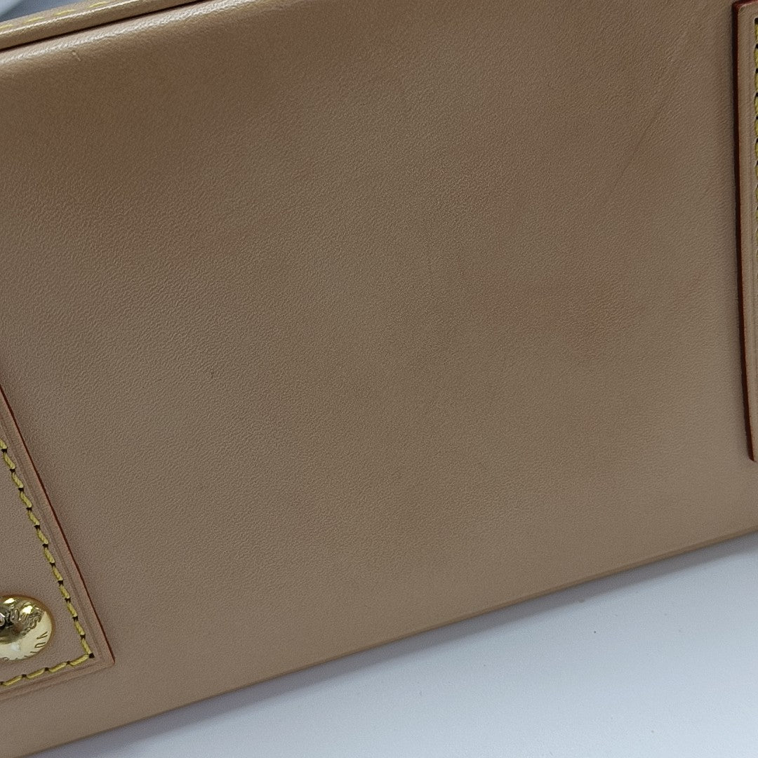 ALMA BB Monogram Coated Canvas Brown