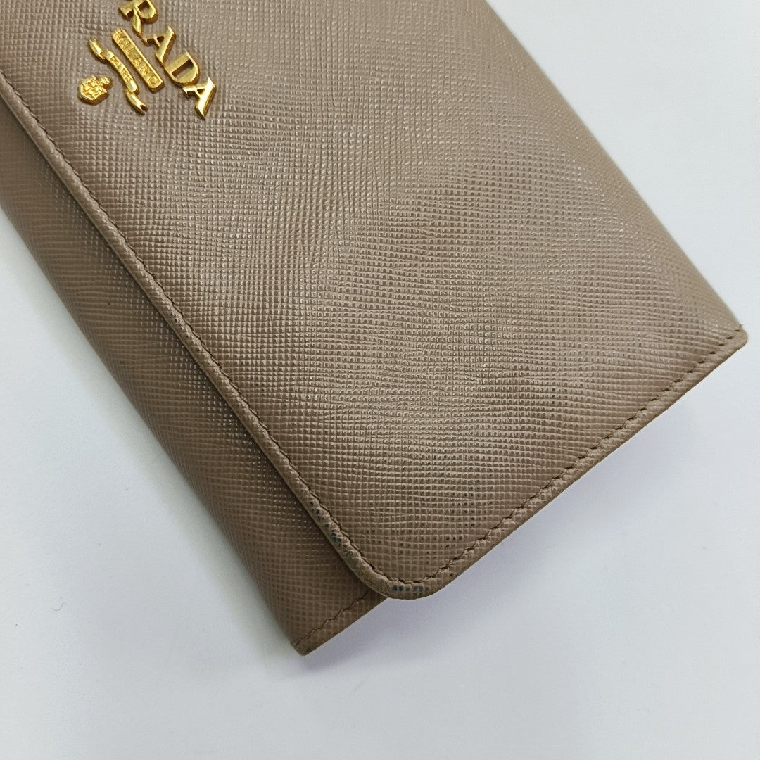 Calfskin Wallet Beige