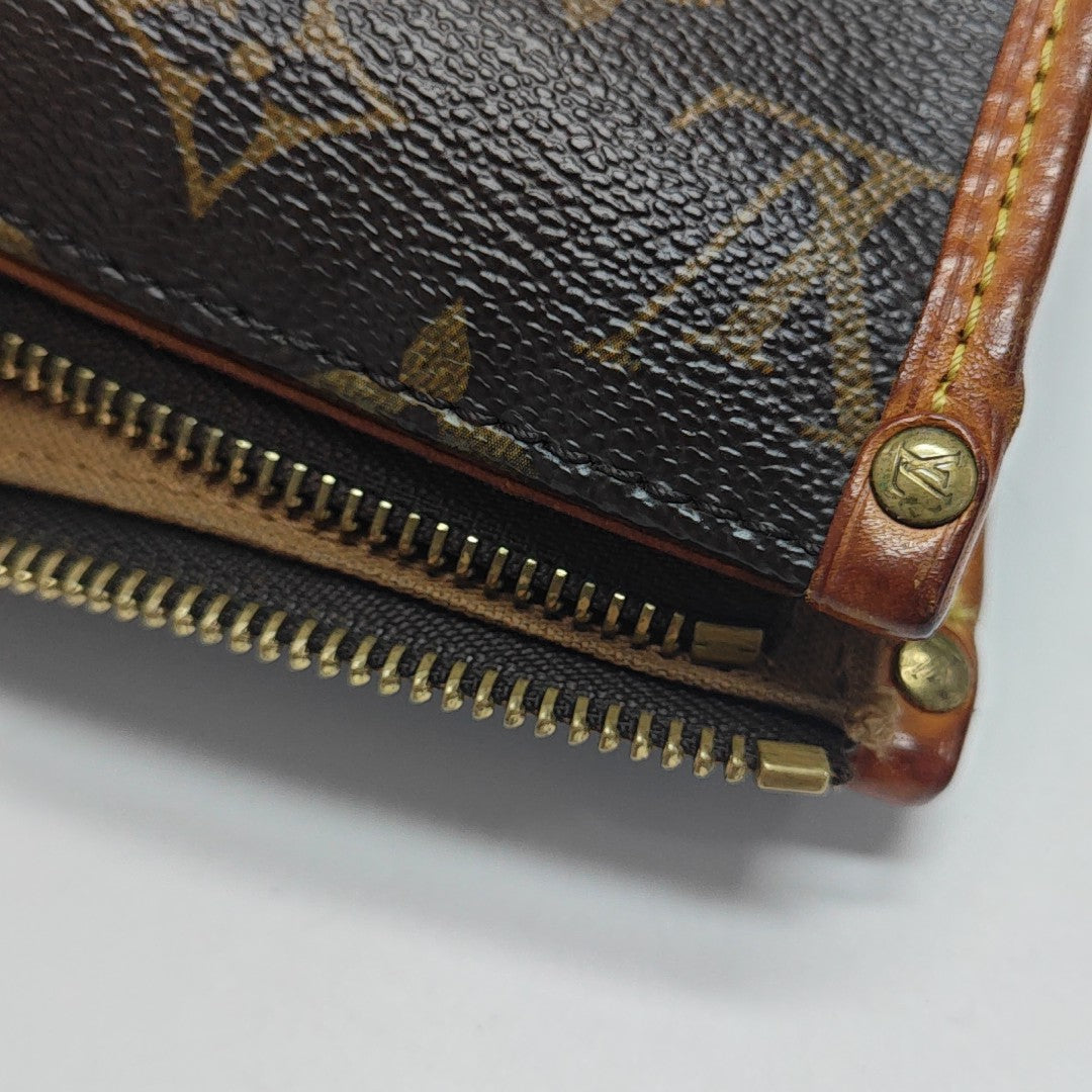 POPINCOURT Monogram Coated Canvas Brown