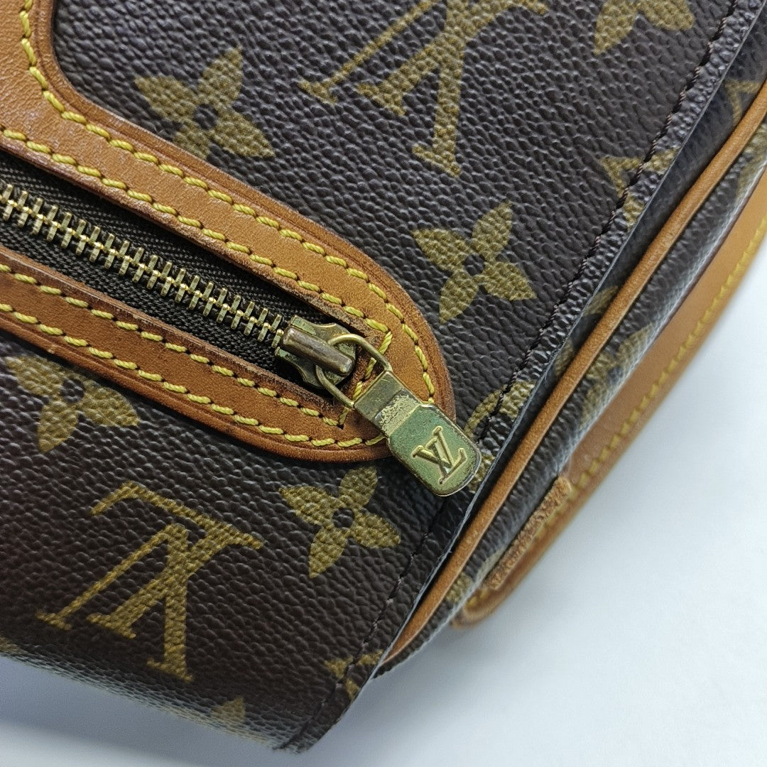 VINTAGE SAINT GERMAIN PM Monogram Coated Canvas Brown