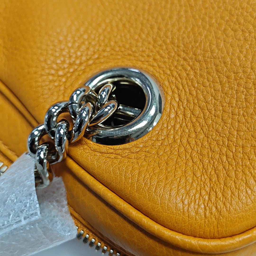 Soho Small Quilted Calfskin Orange