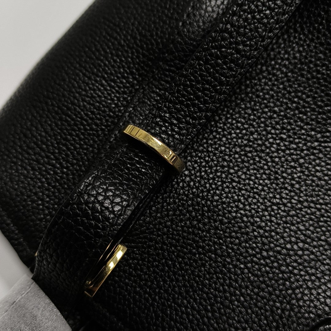 Calfskin Shoulder Bag Black