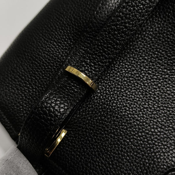 Calfskin Shoulder Bag Black