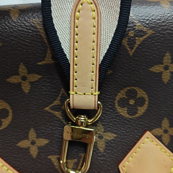 SPEEDY 20 Monogram Coated Canvas Brown