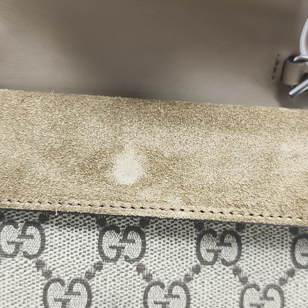 Dionysus Super Mini Monogram Coated Canvas Beige