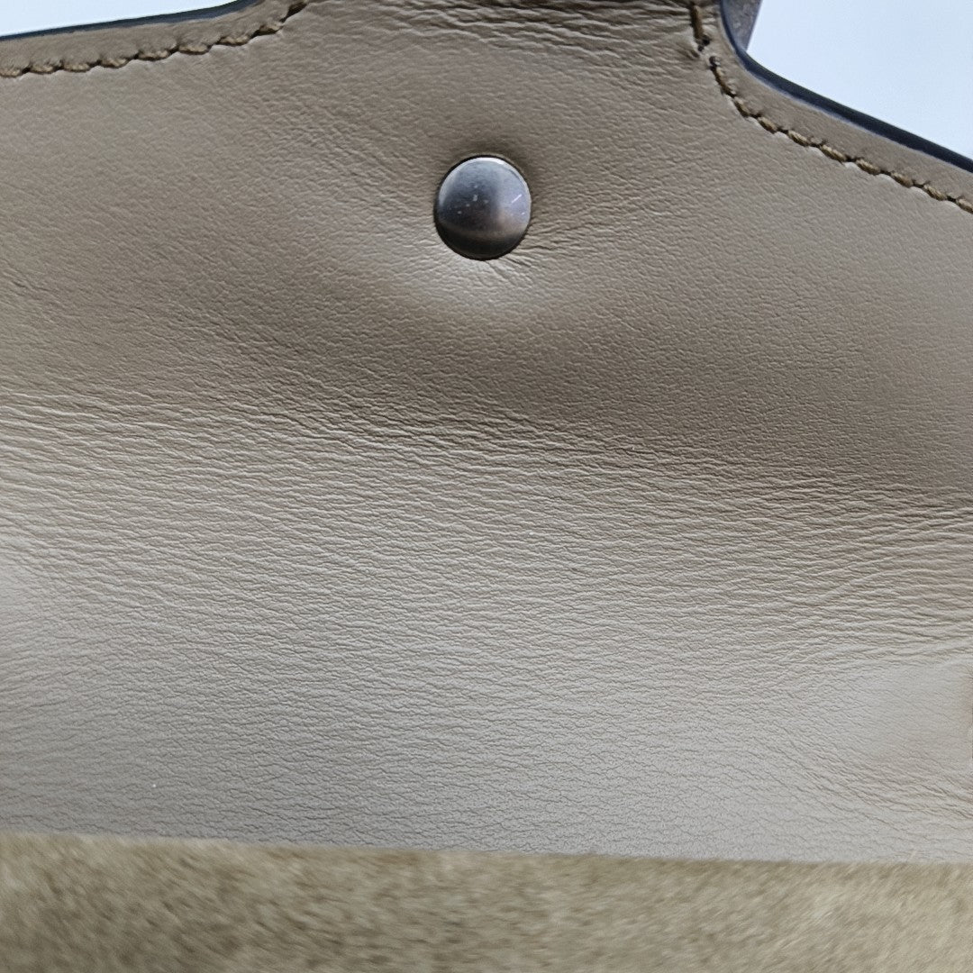 Dionysus Super Mini Monogram Coated Canvas Beige