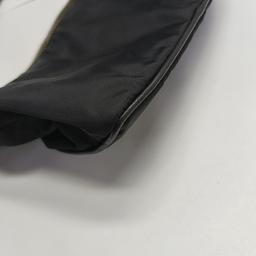 Nylon Top Handle Bag Black