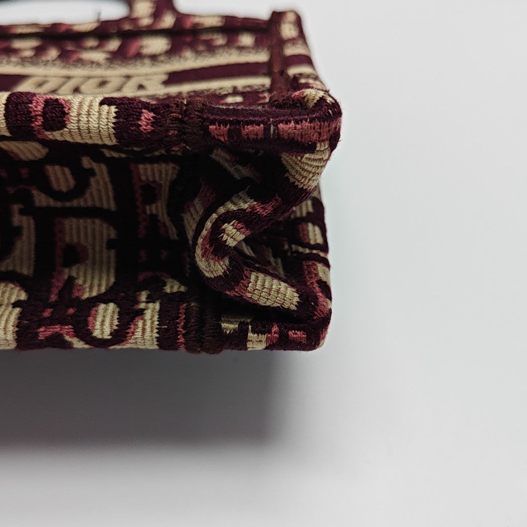 Book Tote Mini Canvas Red