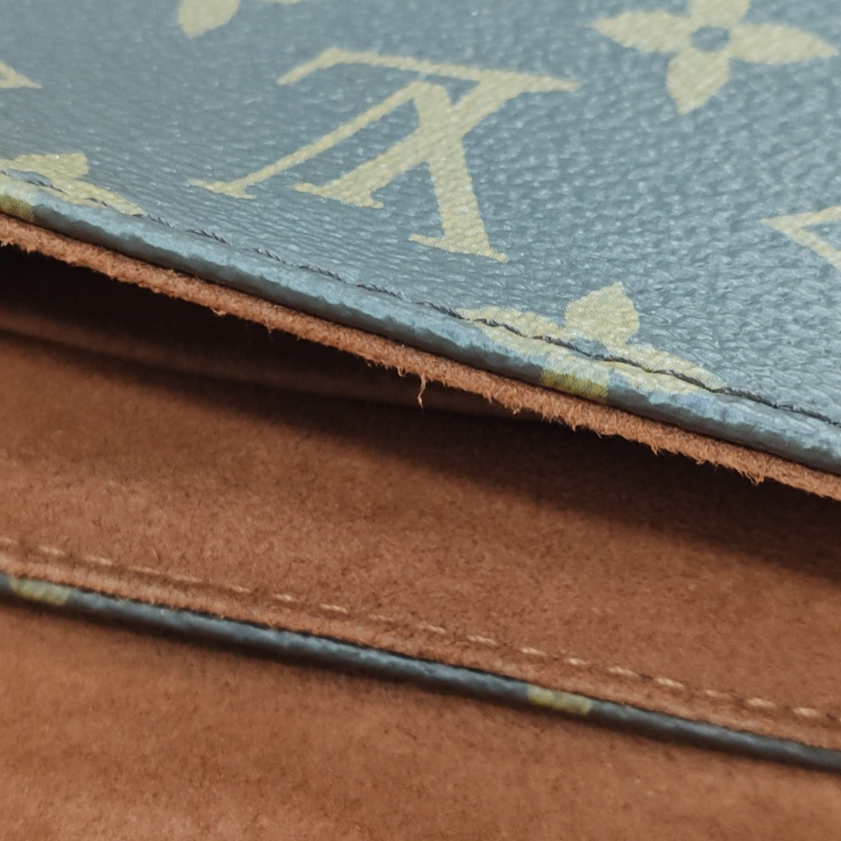 LOCKY BB Monogram Coated Canvas Brown