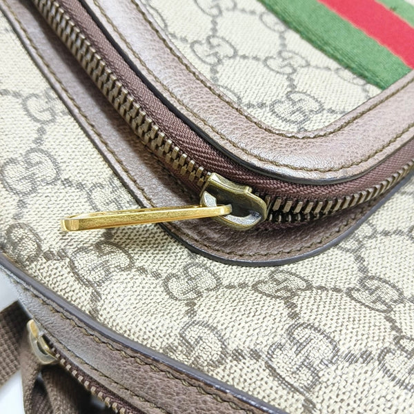 Ophidia Monogram Coated Canvas Beige