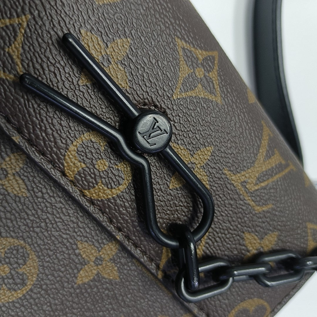 STEAMER Mini Monogram Coated Canvas Brown