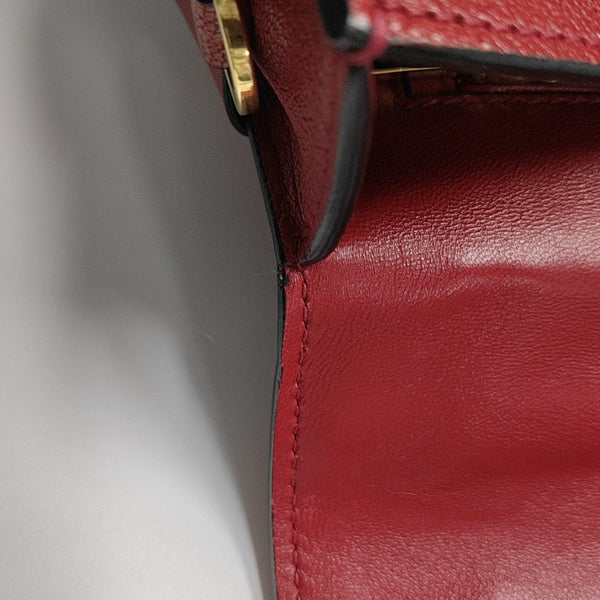 Calfskin Shoulder Bag Red