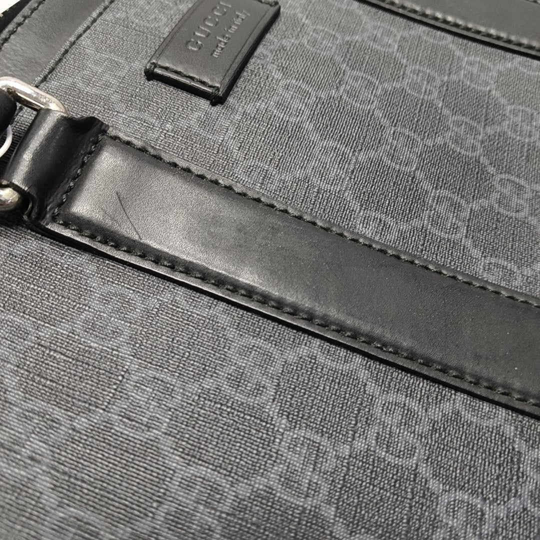 Monogram Coated Canvas Top Handle Bag Black