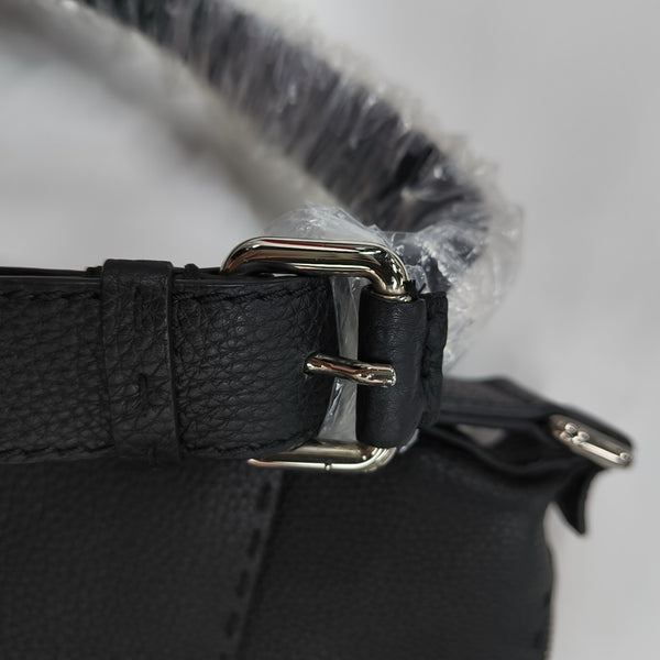 Calfskin Shoulder Bag Black