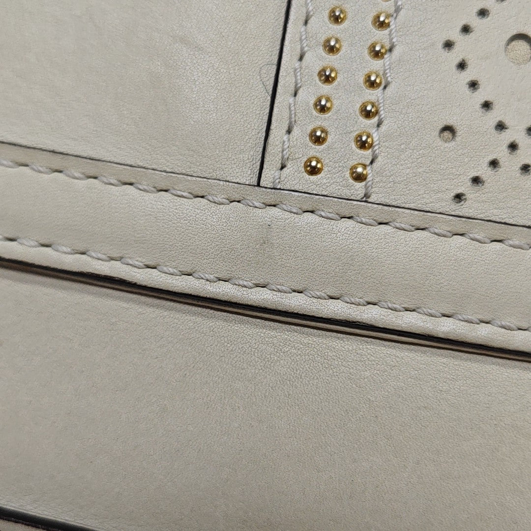 Snaffle Bit Calfskin White