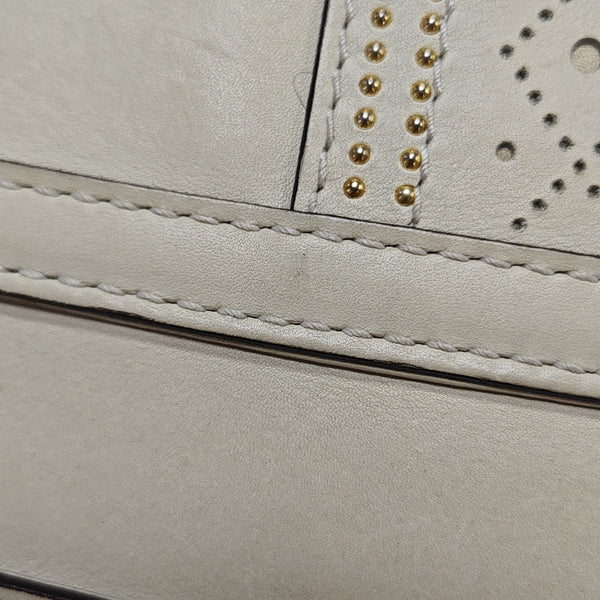 Snaffle Bit Calfskin White