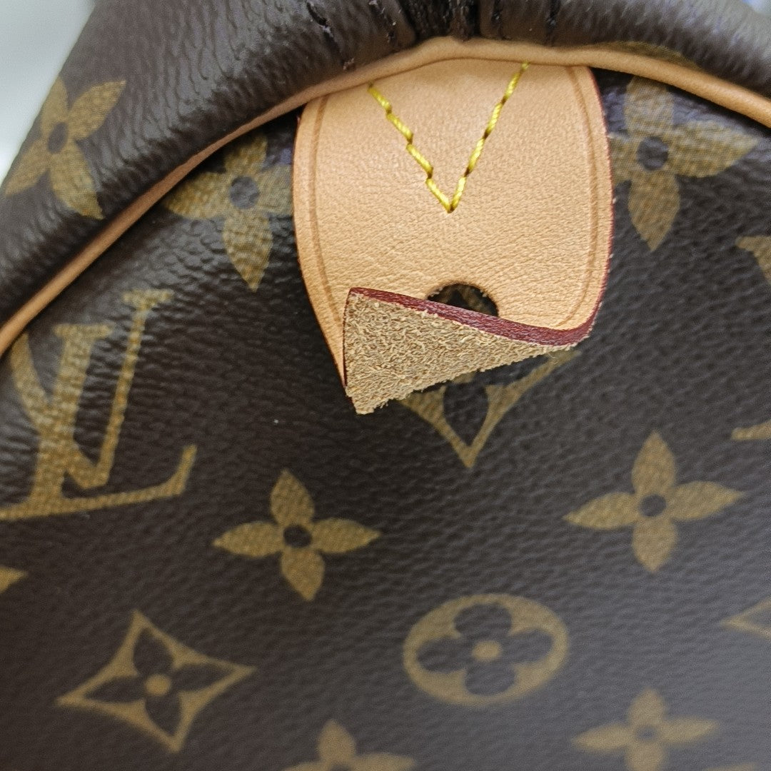 SPEEDY 30 Monogram Coated Canvas Brown