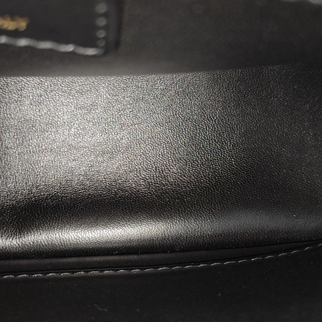 Dior Caro Medium Cannage Wool Black