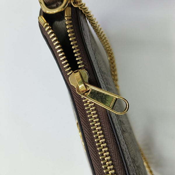 Ophidia Mini Monogram Coated Canvas Beige