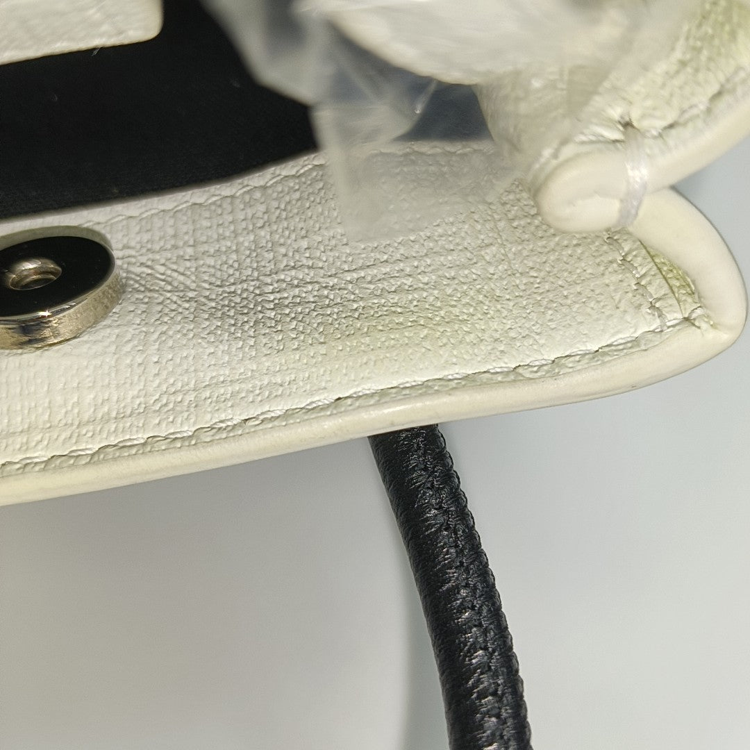 Shopping Bag Calfskin White