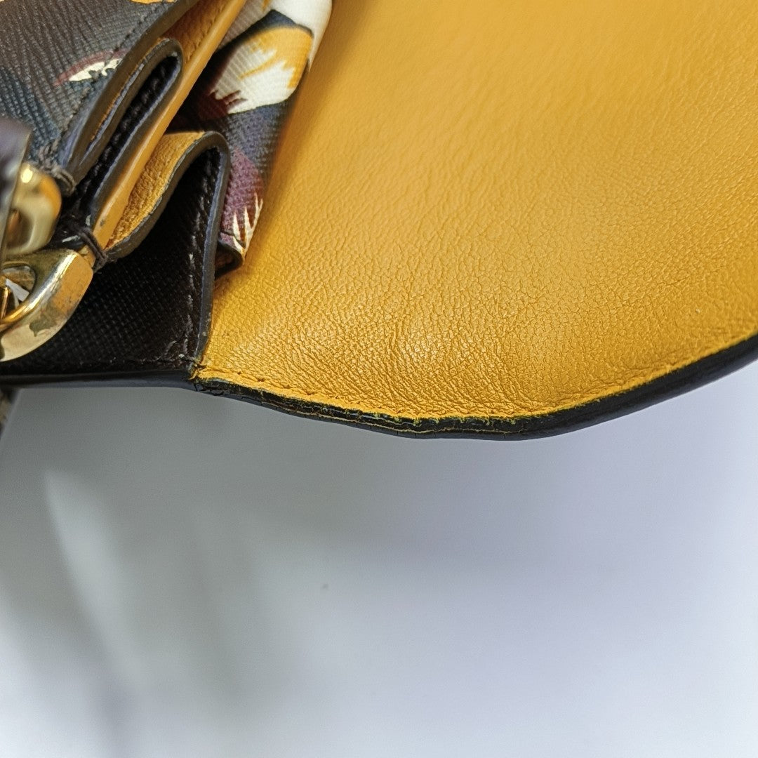Calfskin Top Handle Bag Multicolor