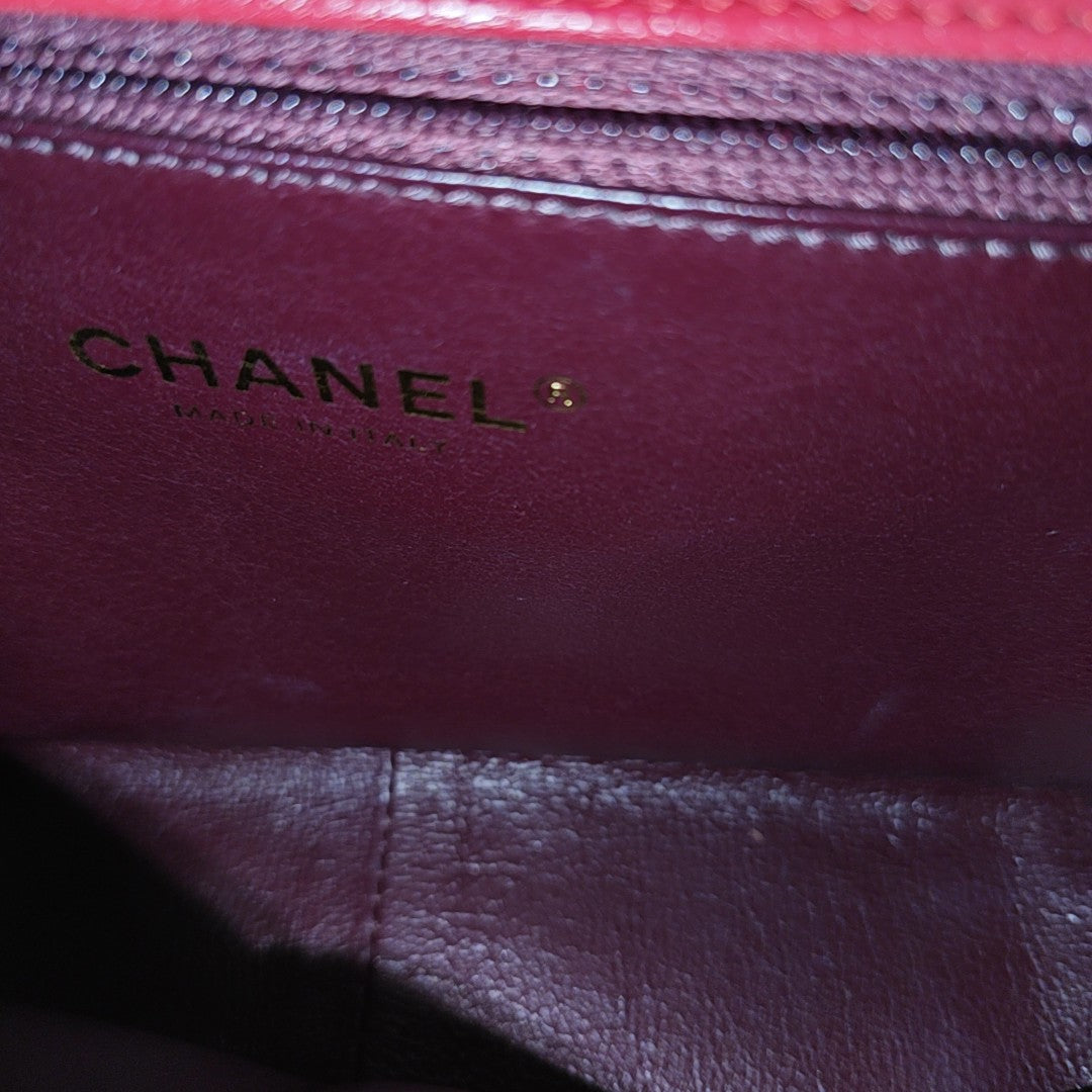 Quilted Calfskin Shoulder Bag Red