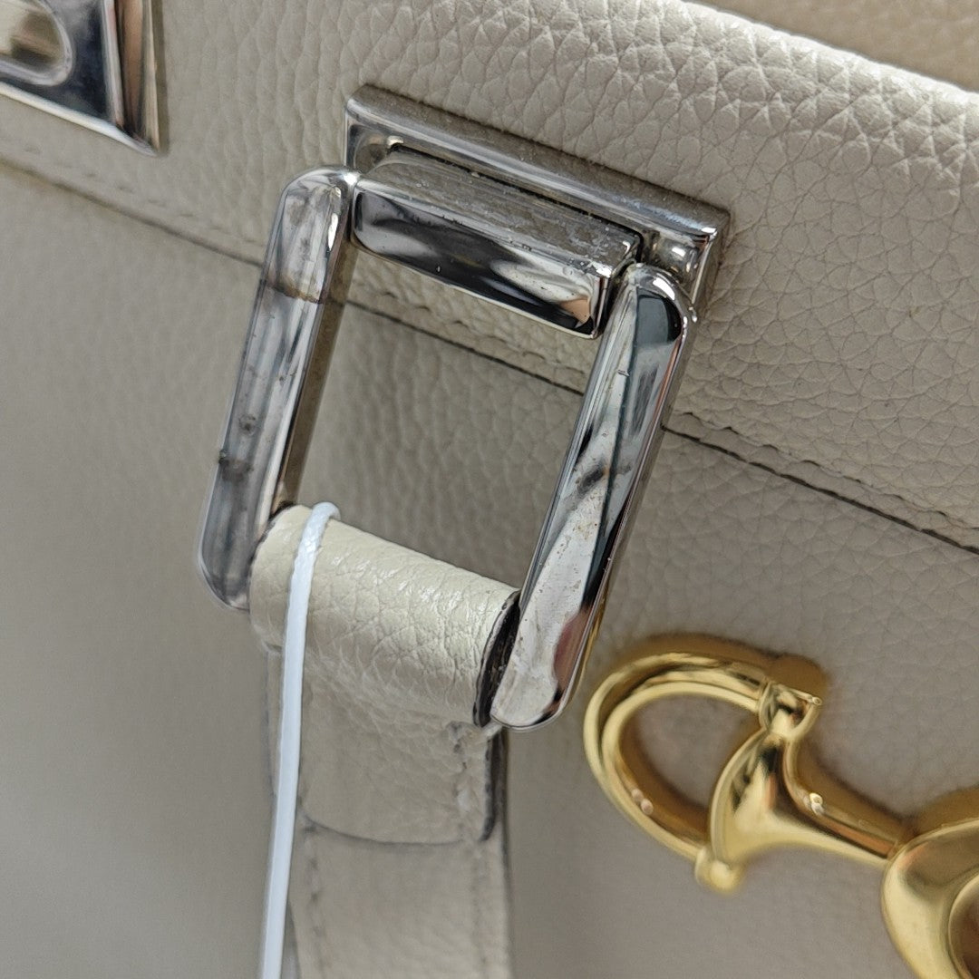 Zumi Medium Calfskin White
