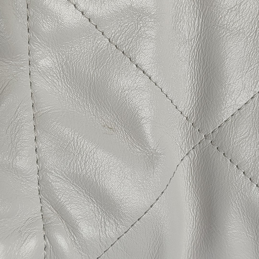 CHANEL 22 Mini Quilted Calfskin White