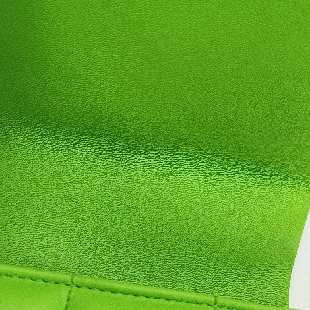 BVLGARI Small Quilted Lambskin Green