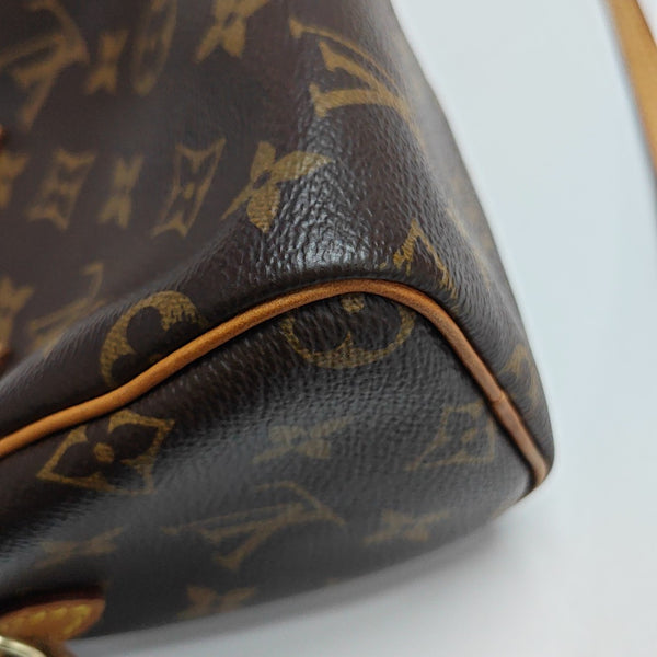 SPEEDY Nano Monogram Coated Canvas Brown