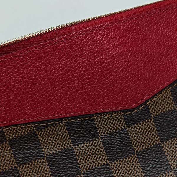 DAILY Damier Ebene Coated Canvas Brown