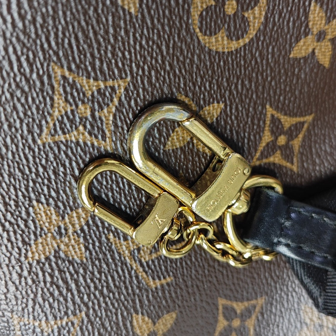 PETITE MALLE Monogram Coated Canvas Brown