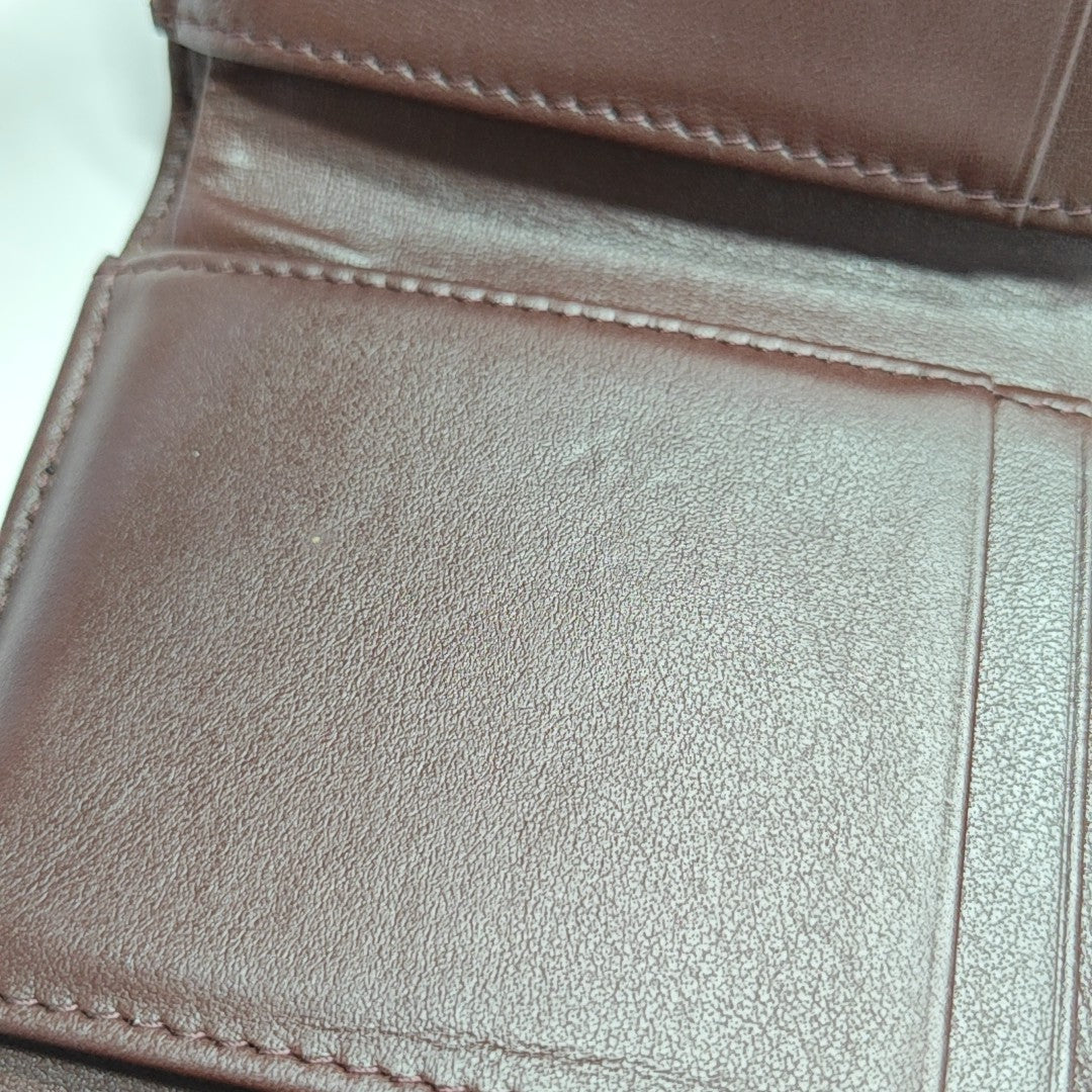 Quilted Grained Calfskin Wallet Black
