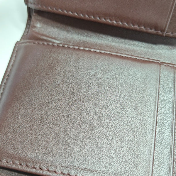 Quilted Grained Calfskin Wallet Black