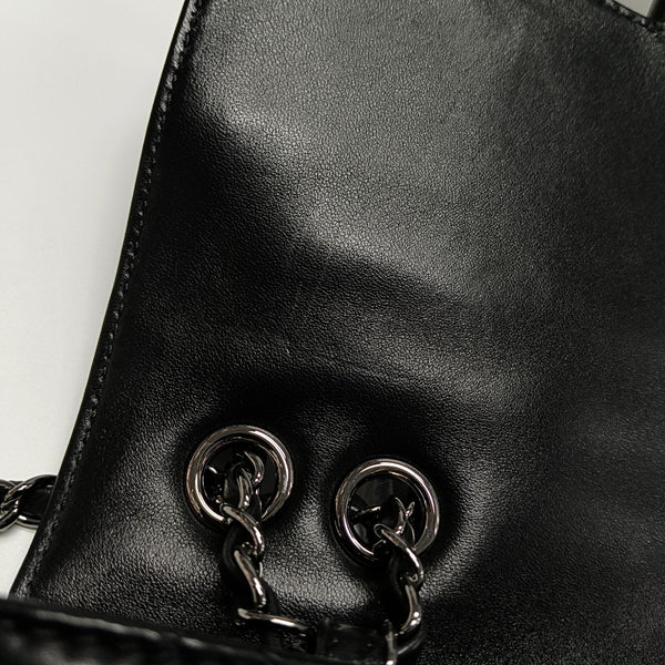 Quilted Lambskin Shoulder Bag Black