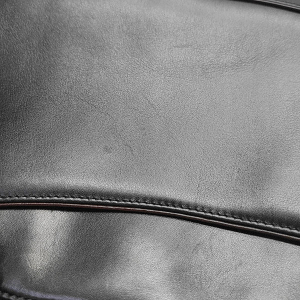 Calfskin Top Handle Bag Black