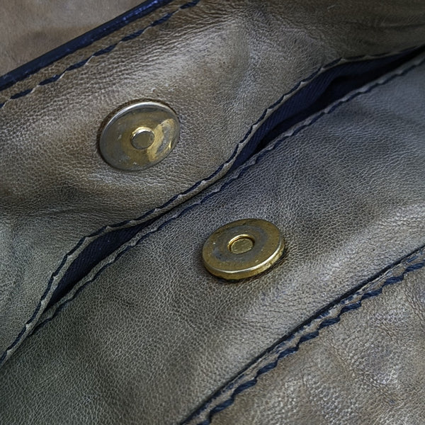 Calfskin Shoulder Bag Brown