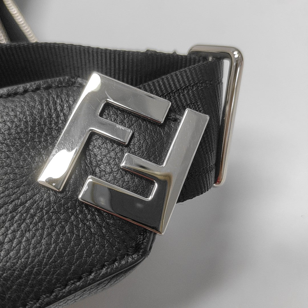 Calfskin Shoulder Bag Black