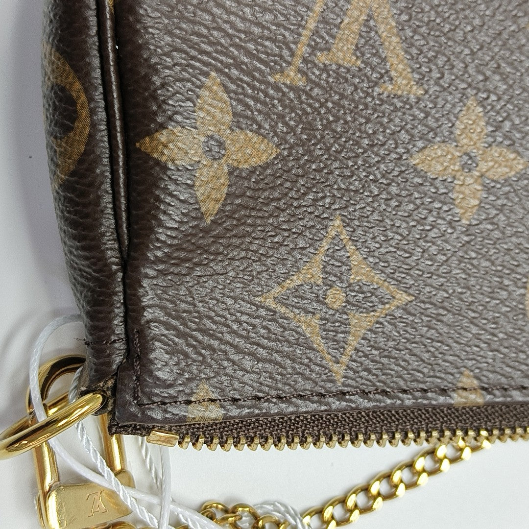 ACCESSOIRES Mini Monogram Coated Canvas Brown