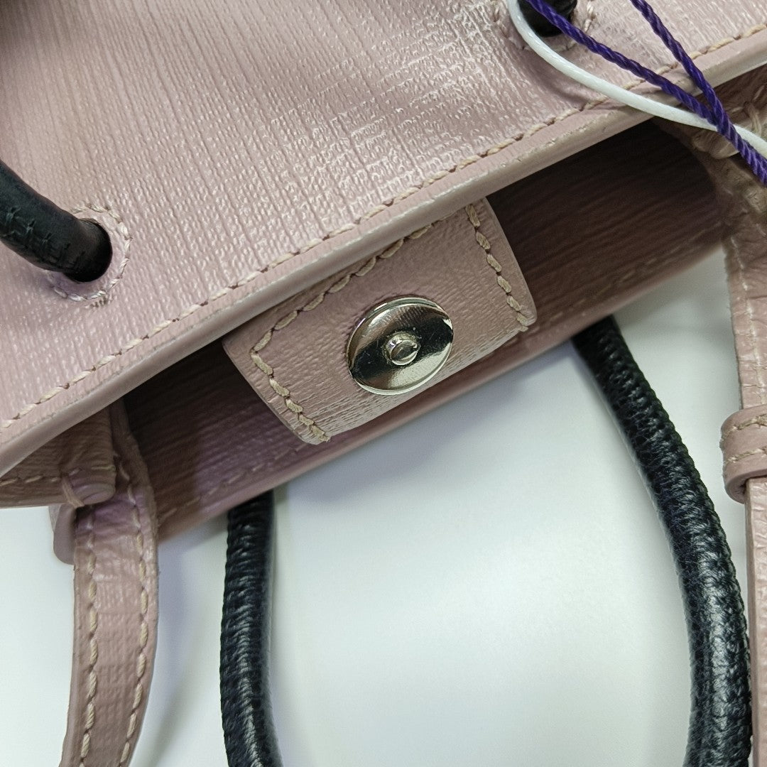 Shopping Bag Calfskin Pink