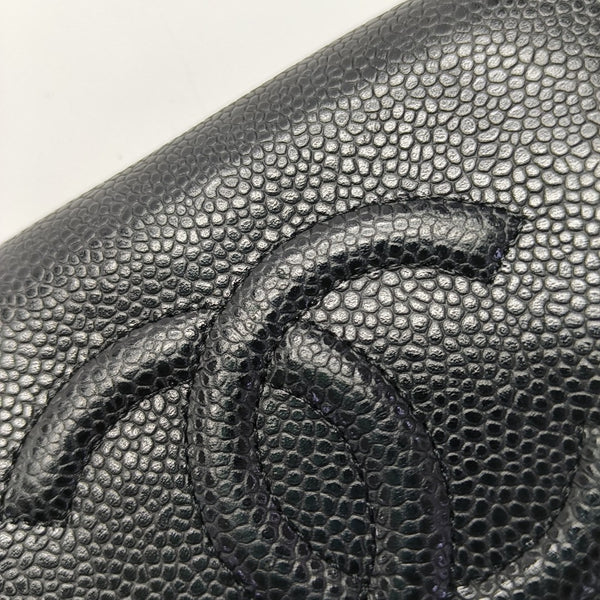 Grained Calfskin Wallet Black